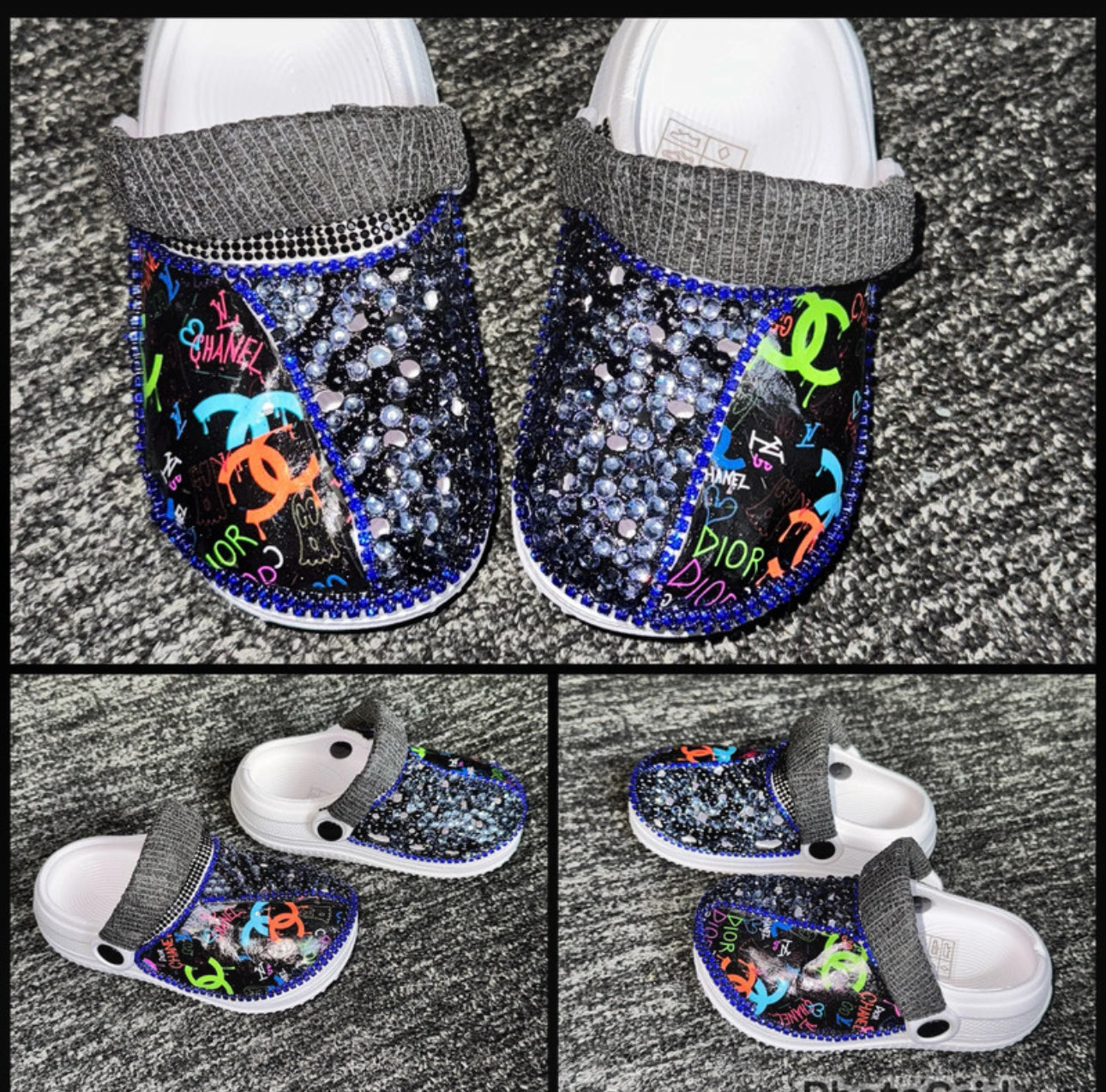 Customised Children's Clogs/Crocs (child size 7)