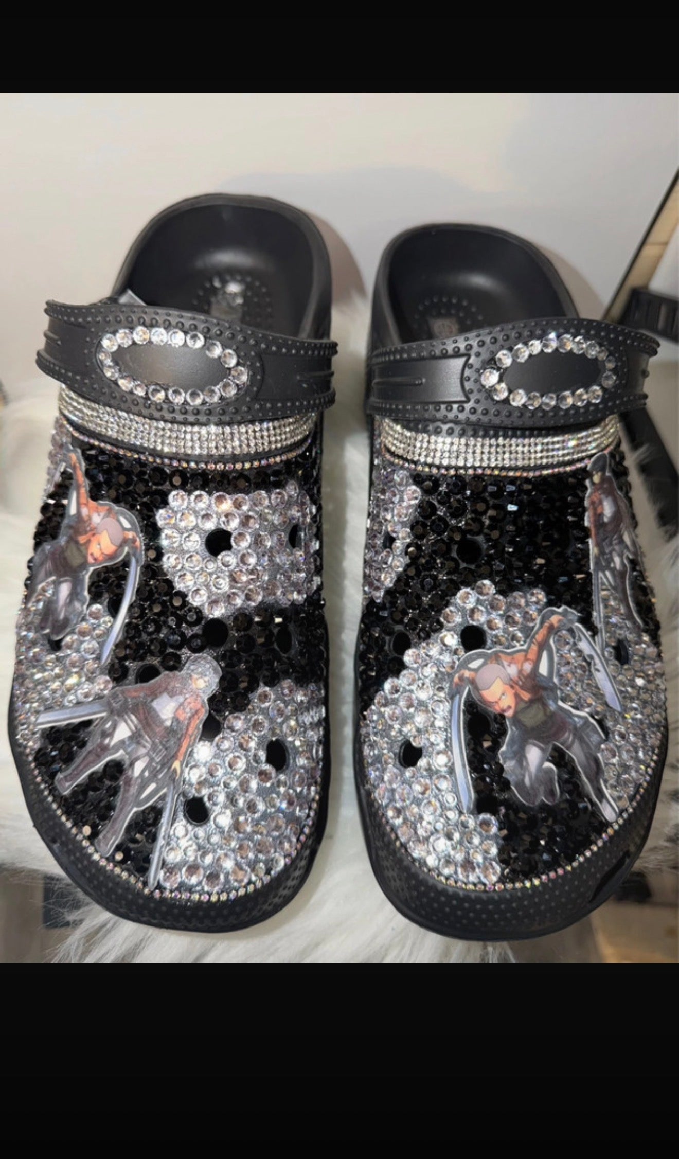 Customised Clogs size 11 Adult