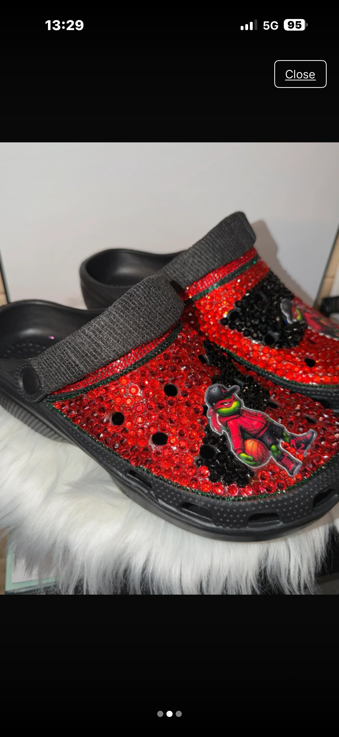 Customised Clogs size 9 Adult