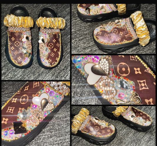 Customised Crocs/clogs size 5