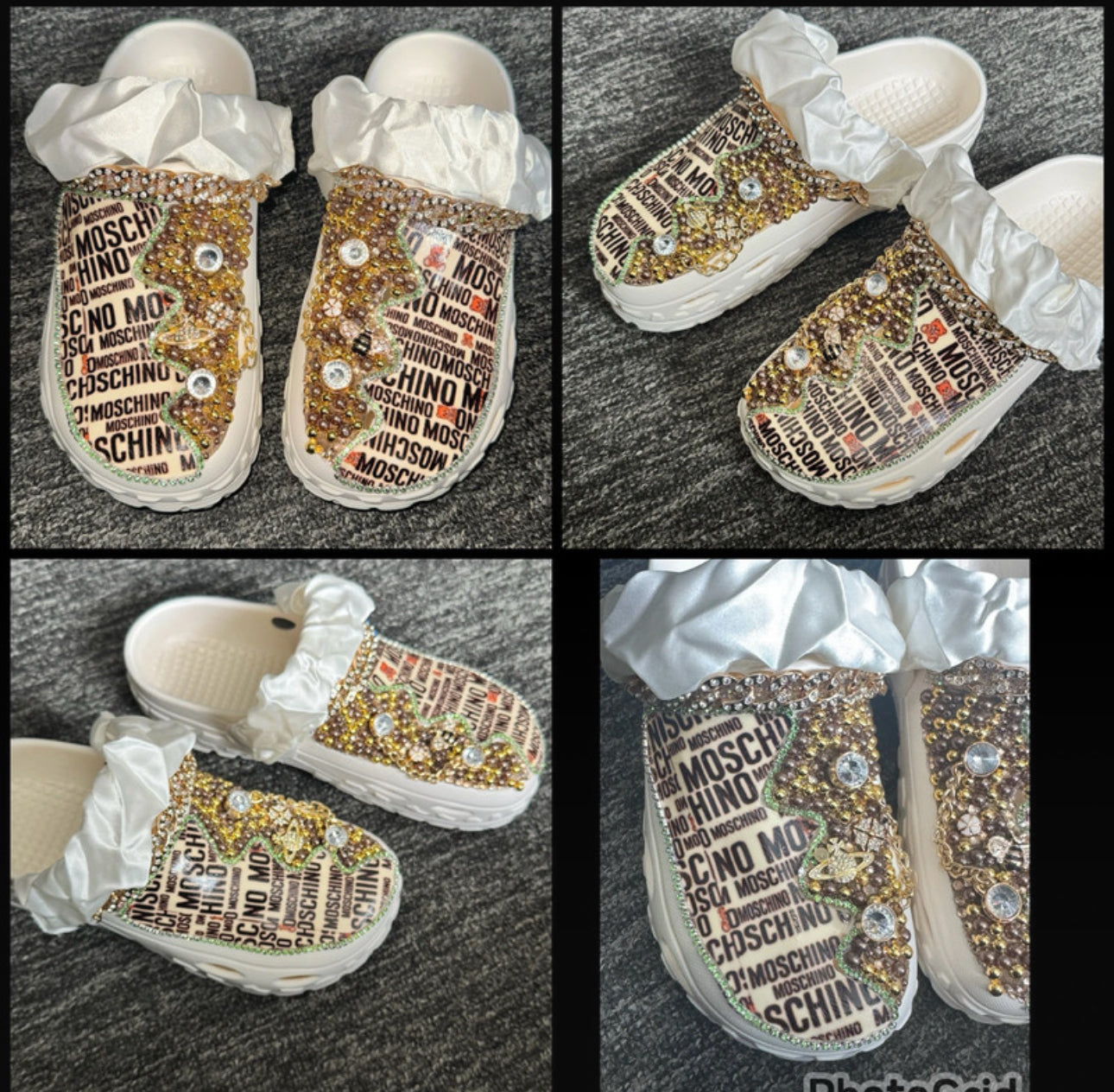 Customised Crocs/clogs size 8