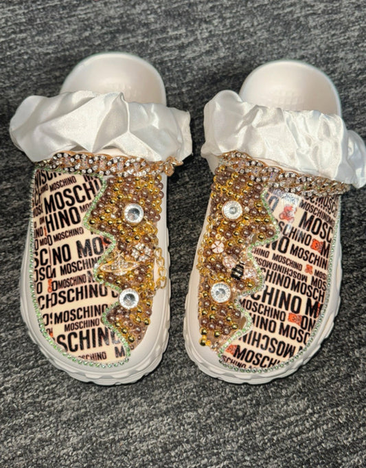 Customised Crocs/clogs size 8