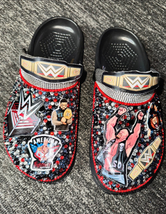 Customised Crocs/clogs size 9