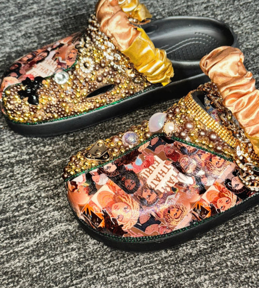 Customised Crocs/clogs size 8