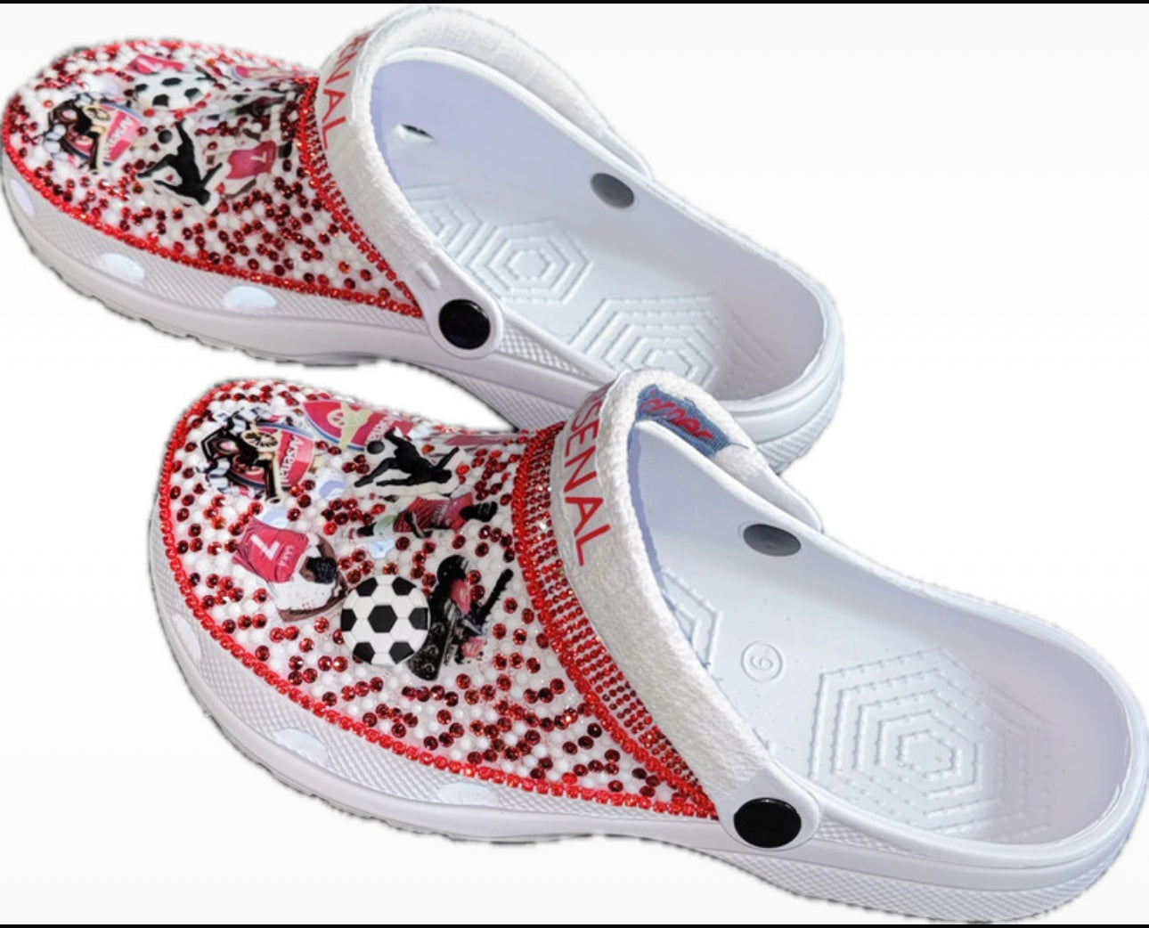 Customised Crocs/clogs size 6