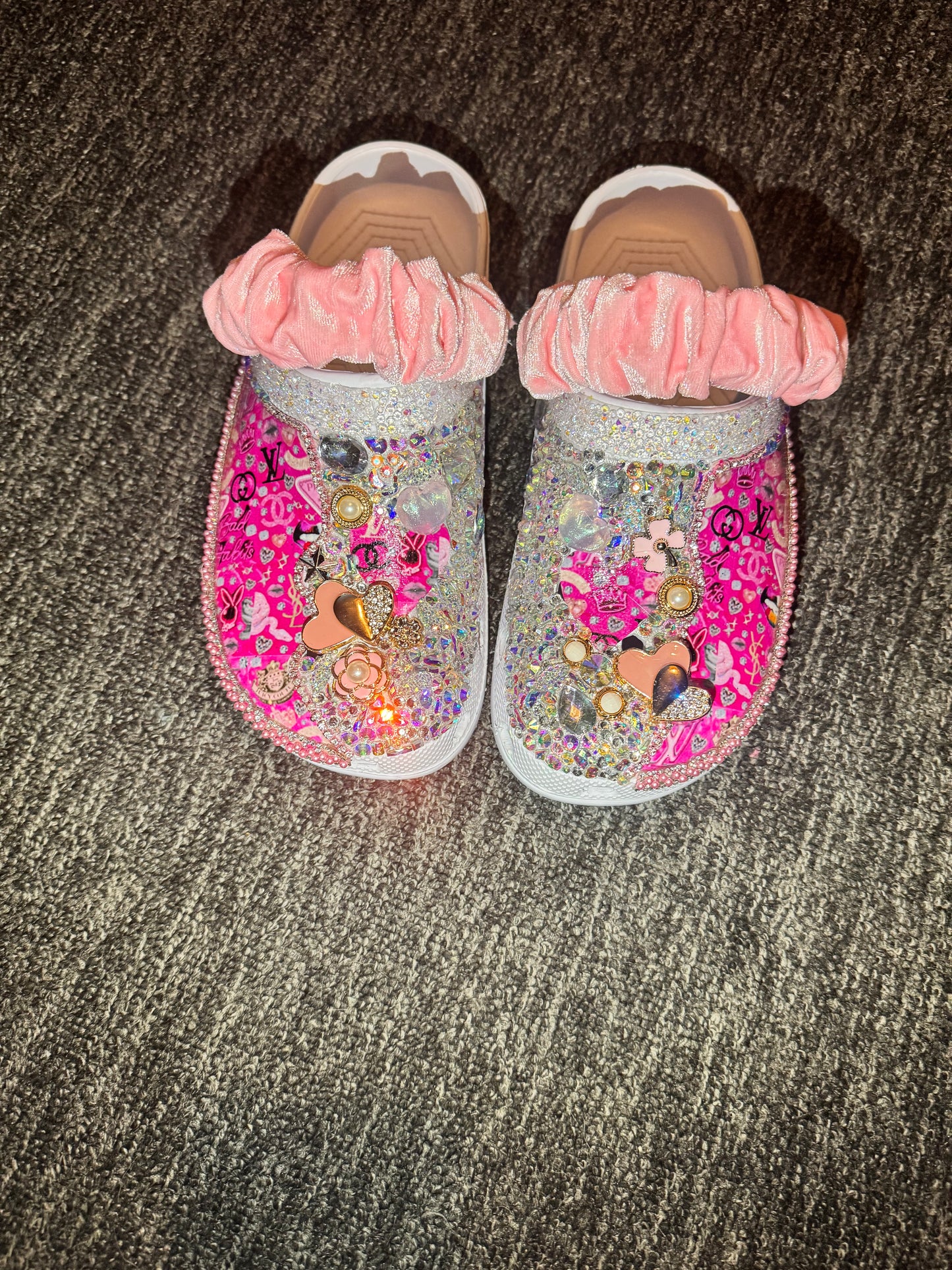 Customised Crocs/clogs size 7