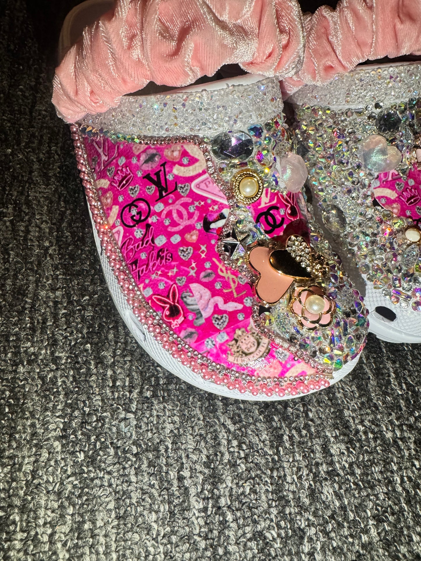 Customised Crocs/clogs size 7