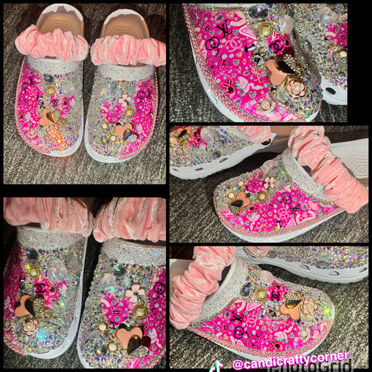 Customised Crocs/clogs size 7