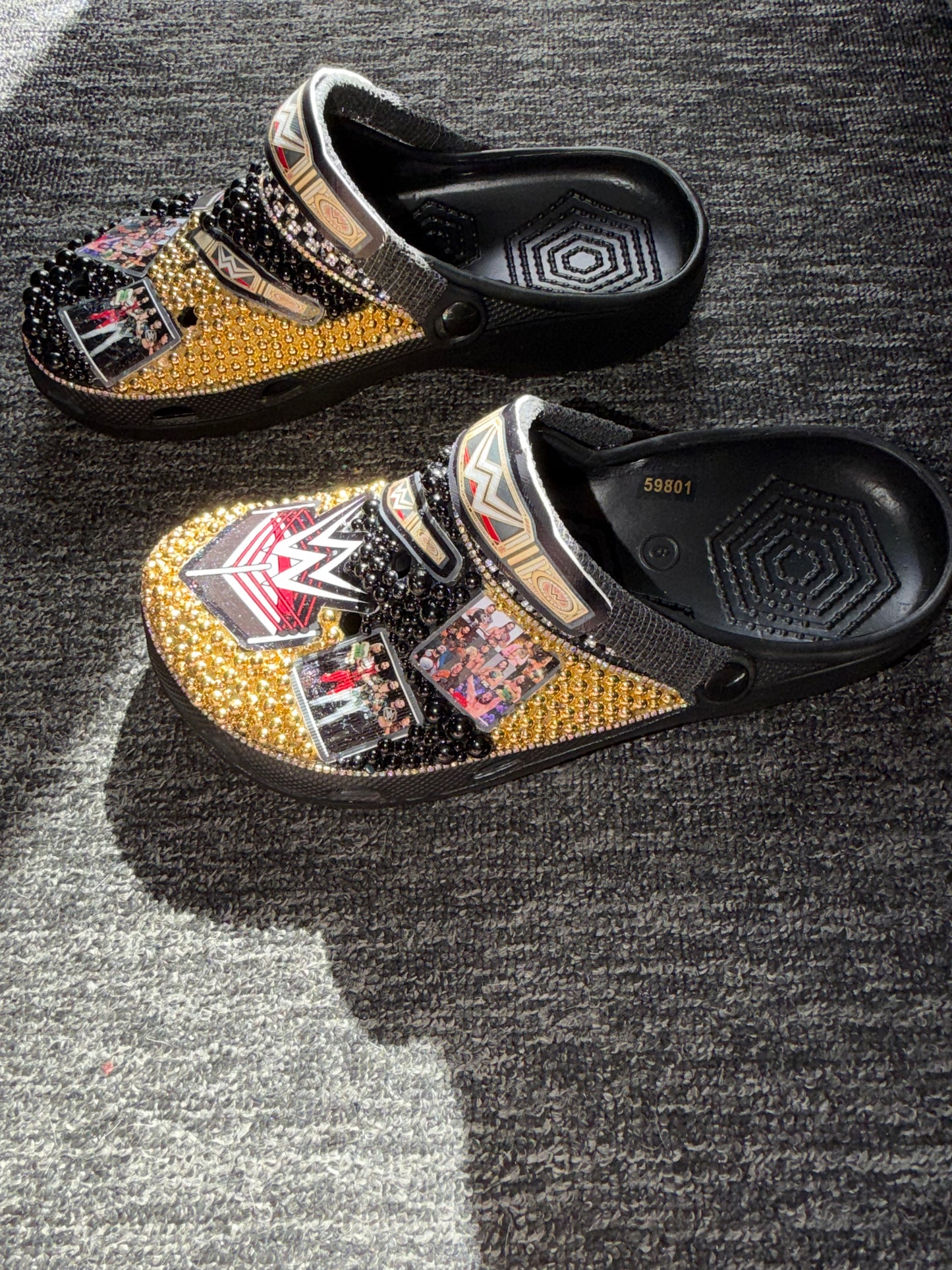 Customised Crocs/clogs size 9