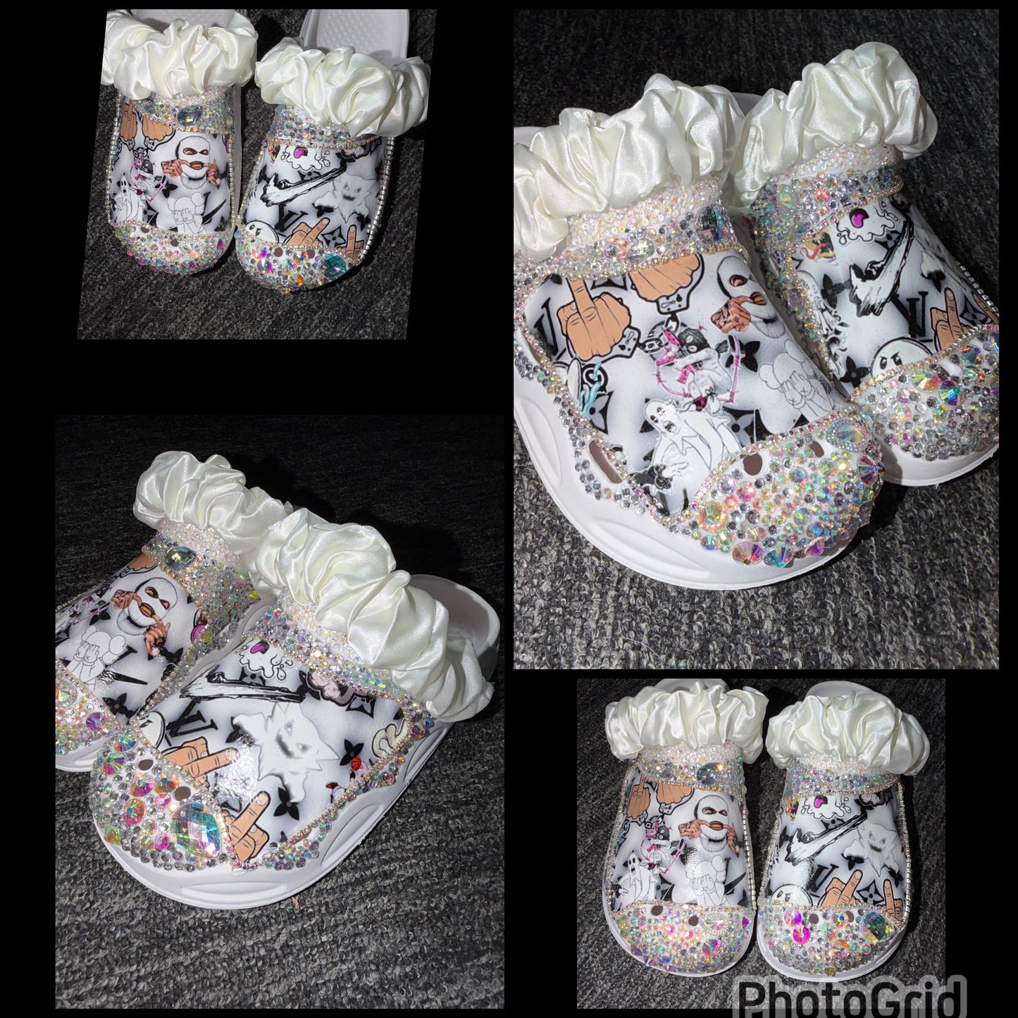 Customised Crocs/clogs size 4.5-5