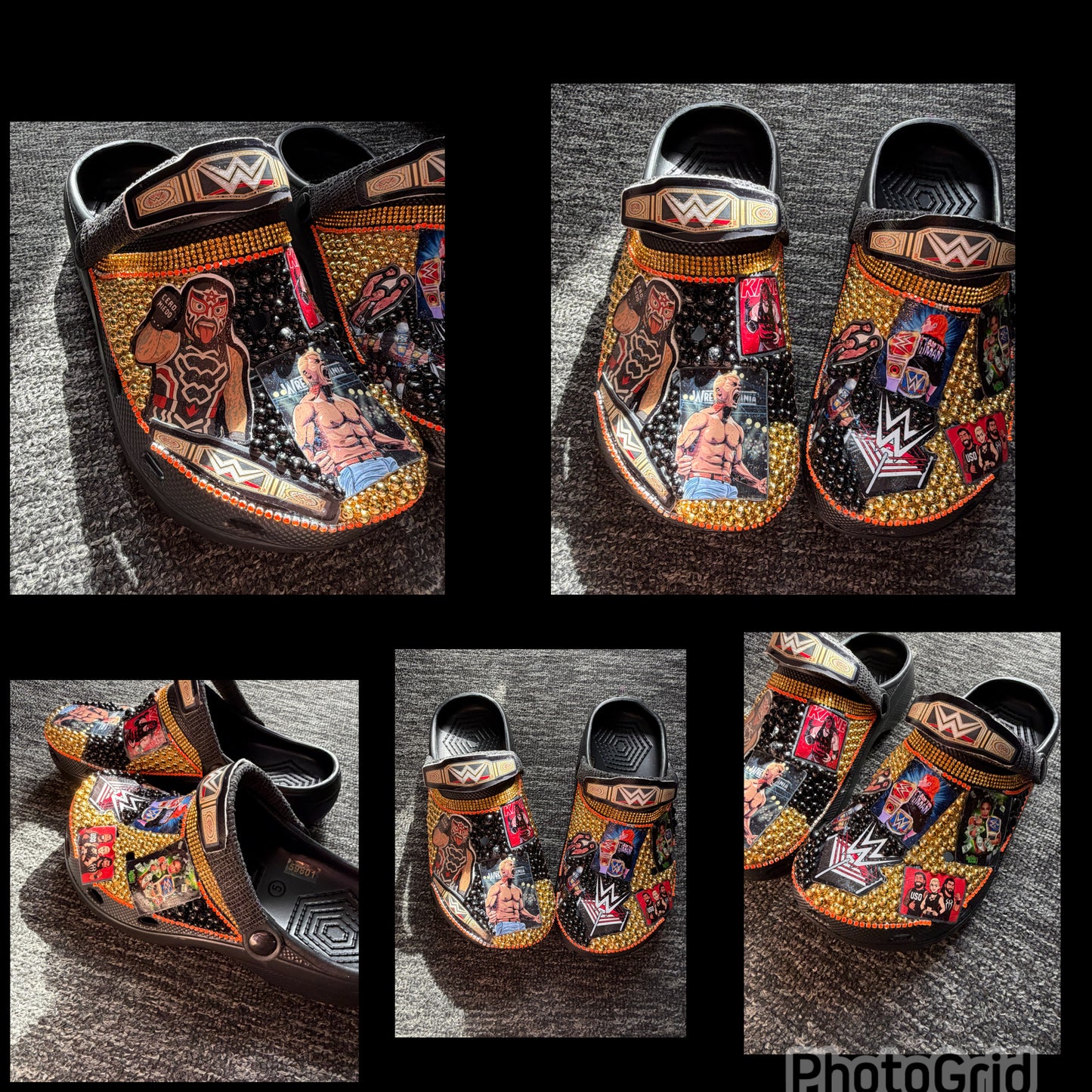 Customised Crocs/clogs size 5