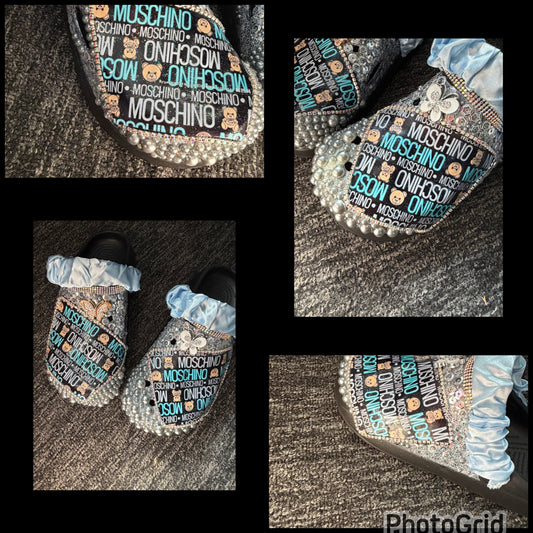 Customised Crocs/clogs size 4.5-5