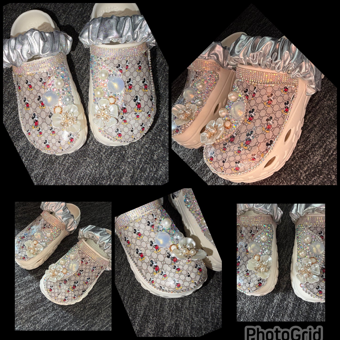 Customised Crocs/clogs size 3.5-4