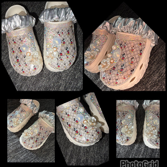 Customised Crocs/clogs size 3.5-4