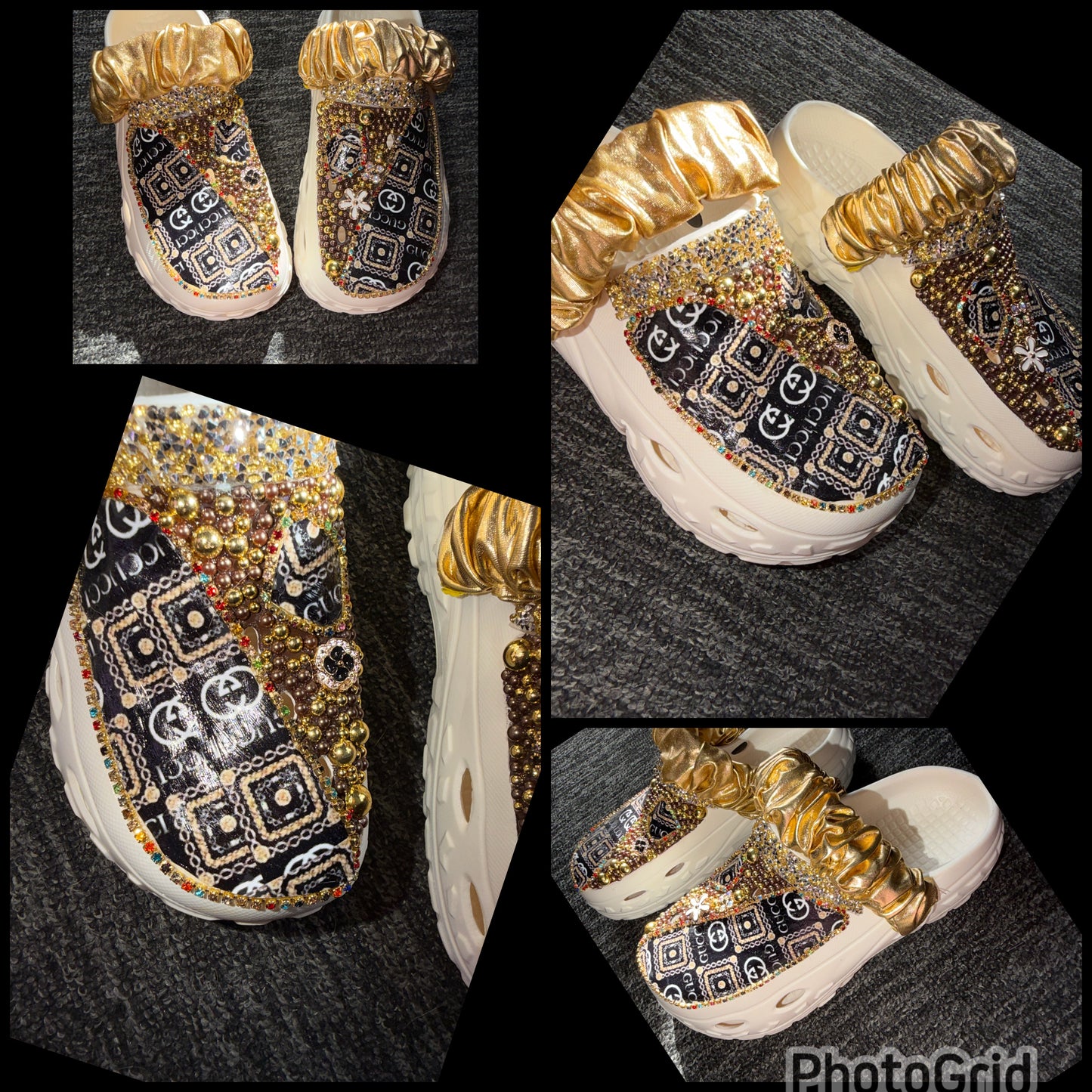 Customised Crocs/clogs size 3.5-4