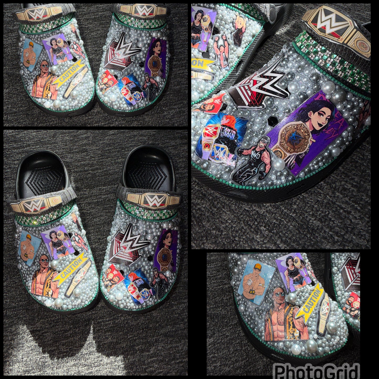 Customised Crocs/clogs size 10